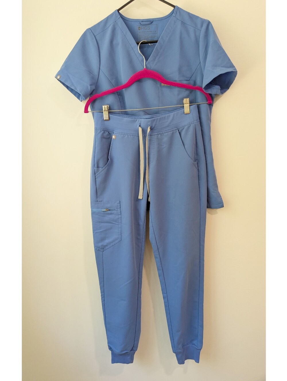 FIGS Zamora Jogger Scrub Set In Ceil Blue